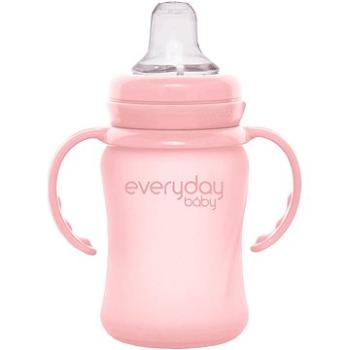 EverydayBaby Hrneček sklo Healthy+ 150 ml Rose Pink (7350077263130)