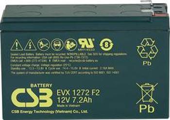 Olověný akumulátor CSB Battery EVX 1272 EVX1272F2, 7.2 Ah, 12 V