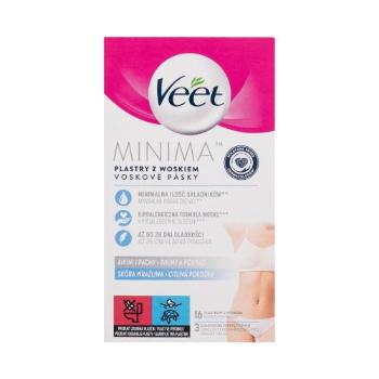 Veet Minima Hypoallergenic Wax Strip Bikini And Underarms Sensitive Skin 16 ks depilační přípravek pro ženy