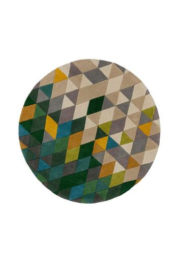 Flair Rugs koberce Ručně všívaný kusový koberec Illusion Prism Green/Multi kruh - 160x160 (průměr) kruh cm Vícebarevná