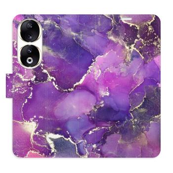 Flipové pouzdro iSaprio - Purple Marble - Honor 90 5G