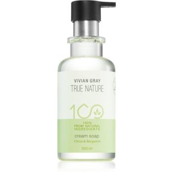 Vivian Gray True Nature Citrus & Bergamot krémové mýdlo s osvěžujícím účinkem 300 ml