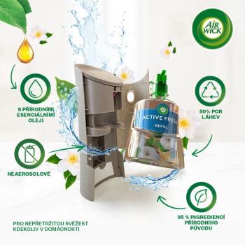 Air wick Active Fresh automatický difuzér a náplň na vodní bázi - Jasmínové květy 228 ml