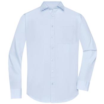 James & Nicholson Pánská košile s dlouhým rukávem JN678 - Světle modrá | XXXL
