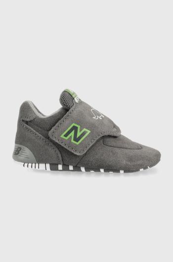 Dětské sneakers boty New Balance 574 šedá barva