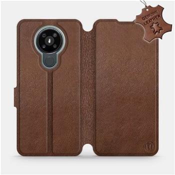 Flipové pouzdro na mobil Nokia 3.4 - Hnědé - kožené -  Brown Leather (5903516408603)