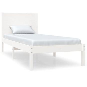 Rám postele bílý masivní dřevo 90 × 190 cm Single, 3104119 (3104119)