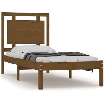 Rám postele medově hnědý masivní dřevo 90 × 200 cm, 3105523 (3105523)