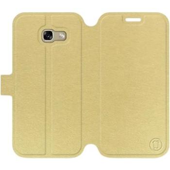 Flip pouzdro na mobil Samsung Galaxy A5 2017 v provedení  Gold&Gray s šedým vnitřkem (5903226014262)