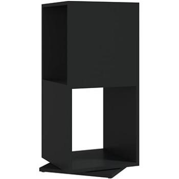 Shumee otočná skříňka černá 34,5×34,5×75,5 cm dřevotříska, 339551 (339551)