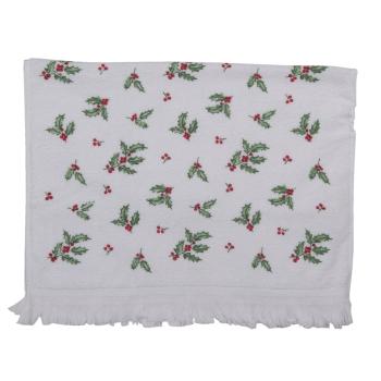 Kuchyňský froté ručník s cesmínou Holly Christmas - 40*66 cm CTHCH2