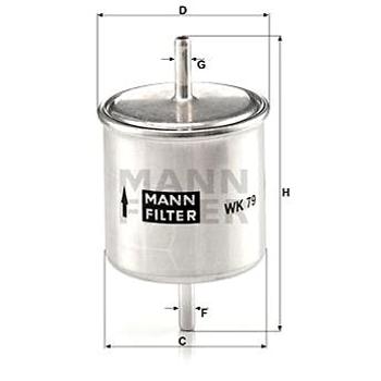 MANN-FILTER WK79 pro vozy FORD;MAZDA (WK79)