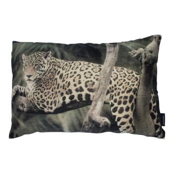 Velký sametový polštář s potiskem ležícího leoparda - 40*60*15cm MRGKFJLP