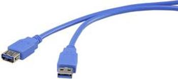 USB 3.0 prodlužovací kabel Renkforce RF-4262127, 1.80 m, modrá