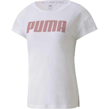 Puma ACTIVE LOGO TEE Dámské sportovní triko, bílá, velikost XL