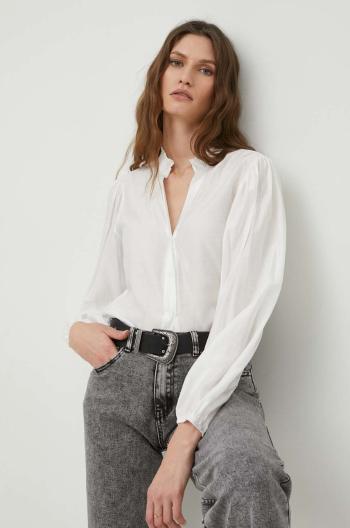 košile Answear Lab dámská, bílá barva, relaxed, s klasickým límcem