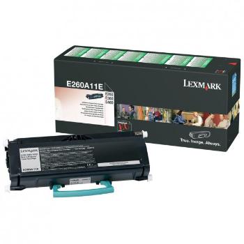 LEXMARK E260A11E - originální toner, černý, 3500 stran