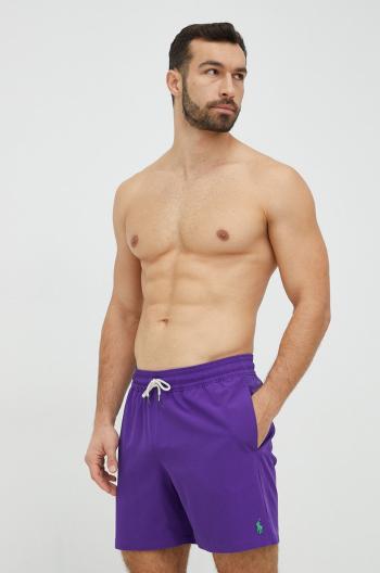plavkové šortky Polo Ralph Lauren fialová barva