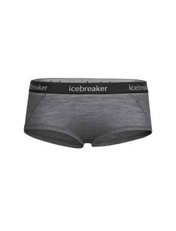 dámské merino kalhotky ICEBREAKER Wmns Sprite Hot pants, Gritstone Heather velikost: L