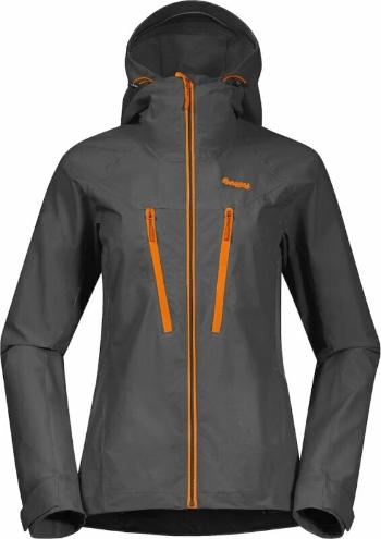 Bergans Cecilie Mountain Softshell Women Solid Dark Grey/Cloudberry Yellow S Outdorová bunda