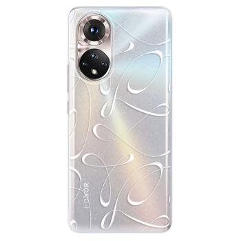 Odolné silikonové pouzdro iSaprio - Fancy - white - Honor 50