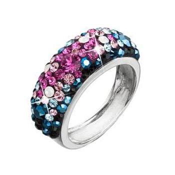 EVOLUTION GROUP CZ Stříbrný prsten s krystaly Crystals from Swarovski®, Galaxy - velikost 54 - 35031.4