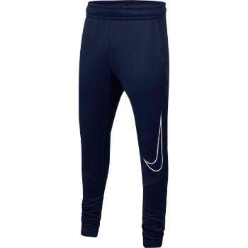 Nike THERMA GFX TAPR PANT B Chlapecké tréninkové kalhoty, tmavě modrá, velikost S