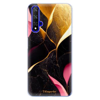 Odolné silikonové pouzdro iSaprio - Gold Pink Marble - Huawei Honor 20