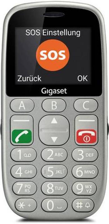 Gigaset GL390 telefon pro seniory stříbrná