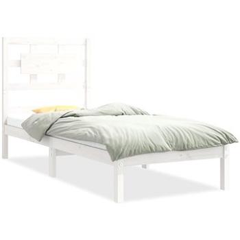 Rám postele bílý masivní dřevo 75 × 190 cm Small Single, 3105626 (3105626)