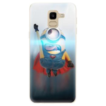 Odolné silikonové pouzdro iSaprio - Mimons Superman 02 - Samsung Galaxy J6