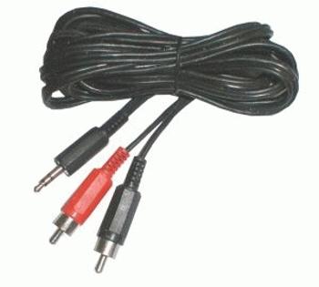 Kabel TIPA JACK 3.5 stereo/2xCINCH 5m