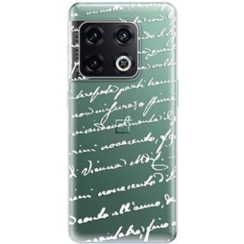 iSaprio Handwriting 01 - white pro OnePlus 10 Pro (hawri01w-TPU3-op10pro)