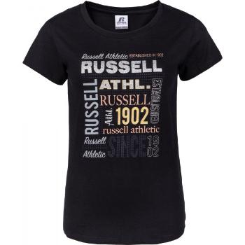 Russell Athletic RUSSELL MIX S/S TEE Dámské tričko, černá, velikost XS