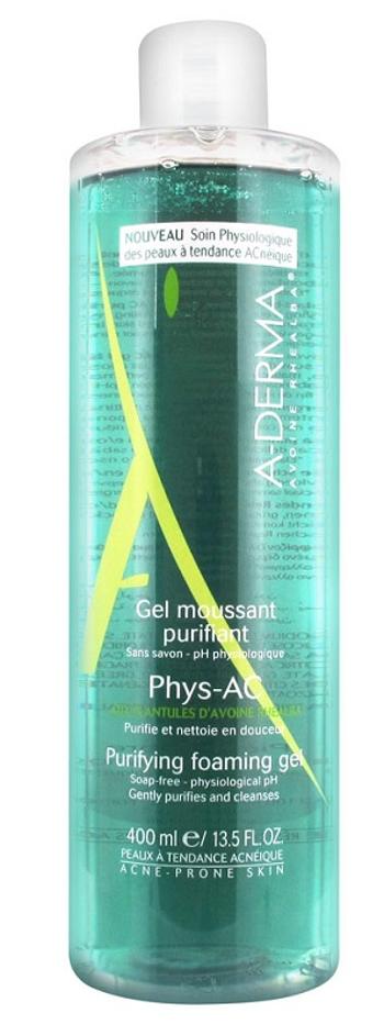A-Derma Phys-AC Čisticí pěnivý gel 400 ml