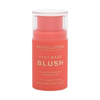 Makeup Revolution London Fast Base Blush 14 g tvářenka pro ženy Peach