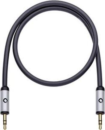 Připojovací kabel Oehlbach, jack zástr. 3.5 mm/jack zástr. 3.5 mm, černý, 1,5 m