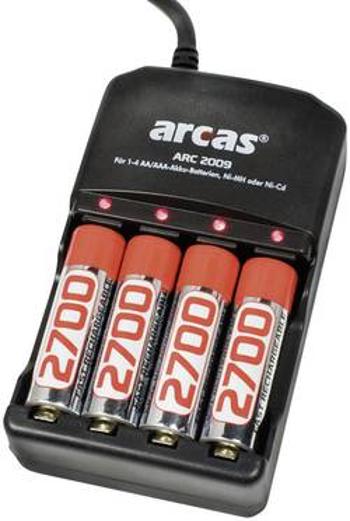 Nabíječka arcas ARC-2009 + 4x AA 2700 mAh