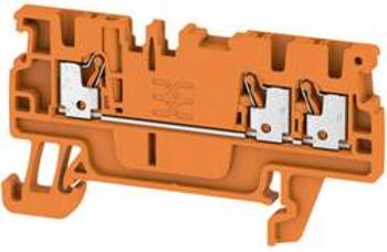 Průchodková svorka Weidmüller A3C 1.5 OR, 1552780000, oranžová, 50 ks