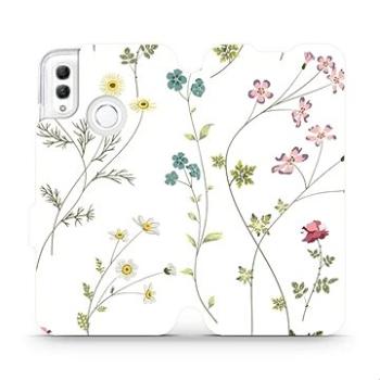 Flipové pouzdro na mobil Honor 10 Lite - MD03S Tenké rostlinky s květy (5903226713035)