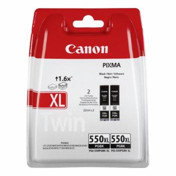 CANON PGI-550-XL BK - originální cartridge, černá, 2x22ml