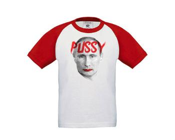 Dětské tričko baseball Pussy Putin
