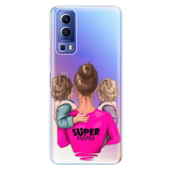 Odolné silikonové pouzdro iSaprio - Super Mama - Two Boys - Vivo Y72 5G