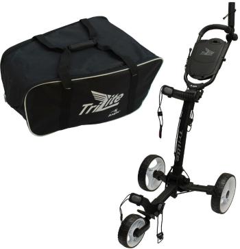 Axglo TriLite 3-Wheel SET Black/White Manuální golfové vozíky