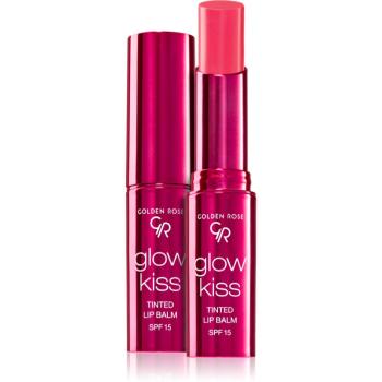 Golden Rose Glow Kiss tónovací balzám na rty SPF 15 odstín 03 Berry Pink 3 g