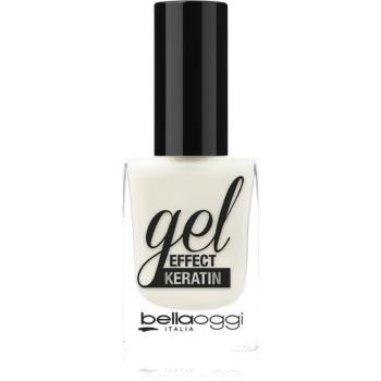 bellaoggi Gel Effect Keratin Nail Polish lak na nehty odstín Milky White 10 ml