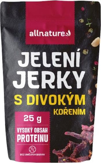 Allnature Jelení Jerky s divokým kořením 25 g