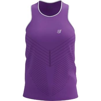 Compressport PERFORMANCE SINGLET W Dámské běžecké tílko, fialová, velikost