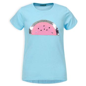 Dívčí tričko s překlápěcími flitry GLO STORY MELOUN modré Velikost: 116