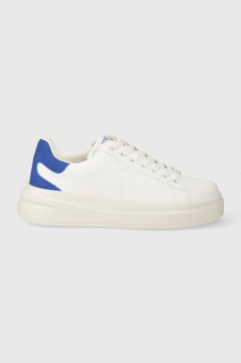 Kožené sneakers boty Guess ELBINA bílá barva, FLJELB LEA12